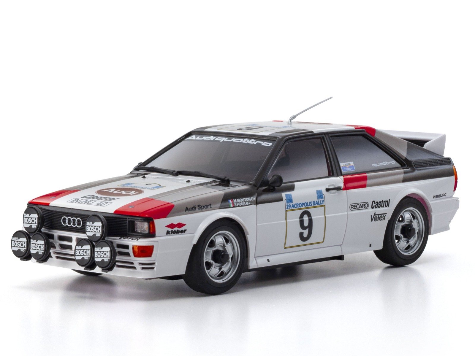 MZP491AC ASC MA020 Audi Quattro Rally Acropolis 1982 Winner No.9