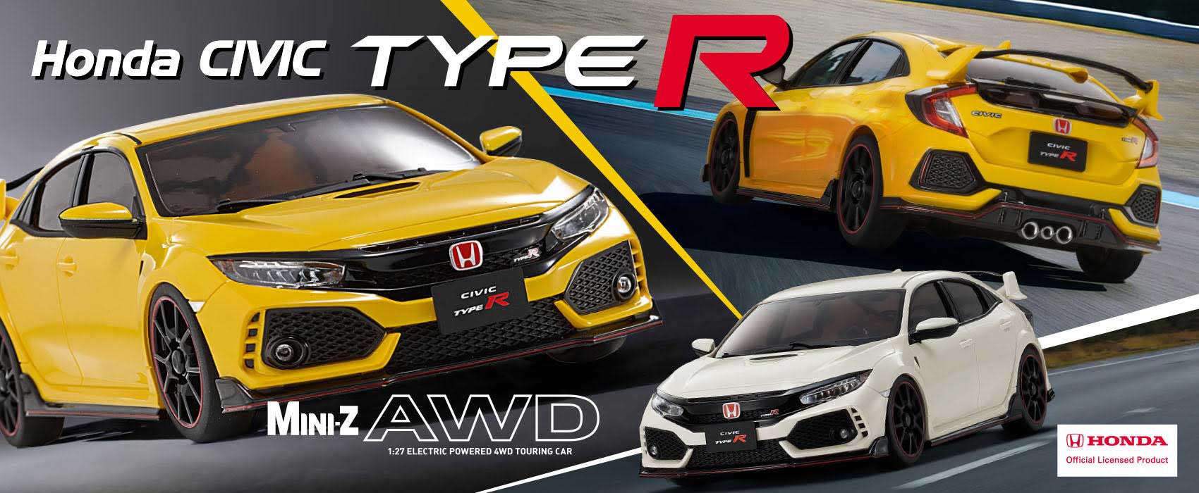 Civic Type R — Nürburgring FF record holder — on MINI-Z AWD.