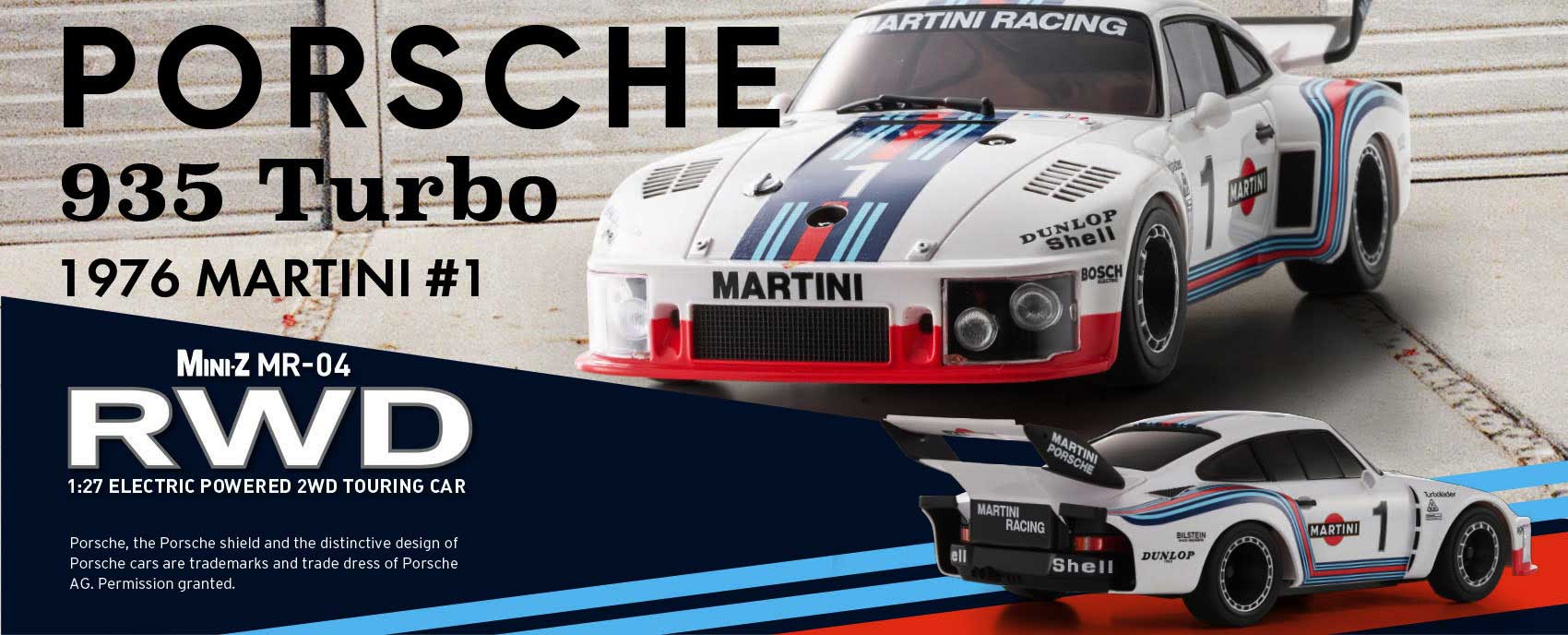 Martini Group 5 Porsche 935 Turbo on MINI-Z MR-04.